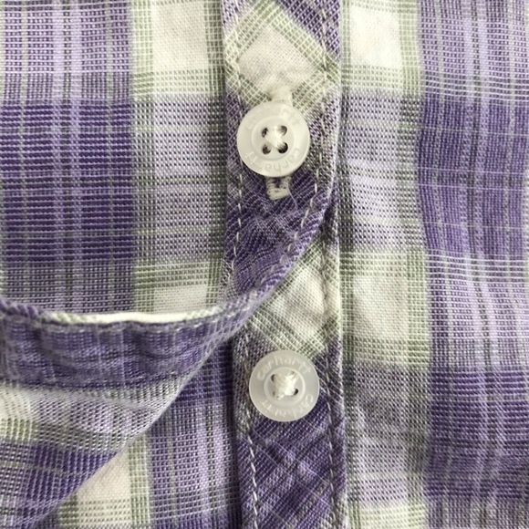 Carhartt for Women Plaid Tartan Blouse Button Up Shirt Top - Picture 8 of 12